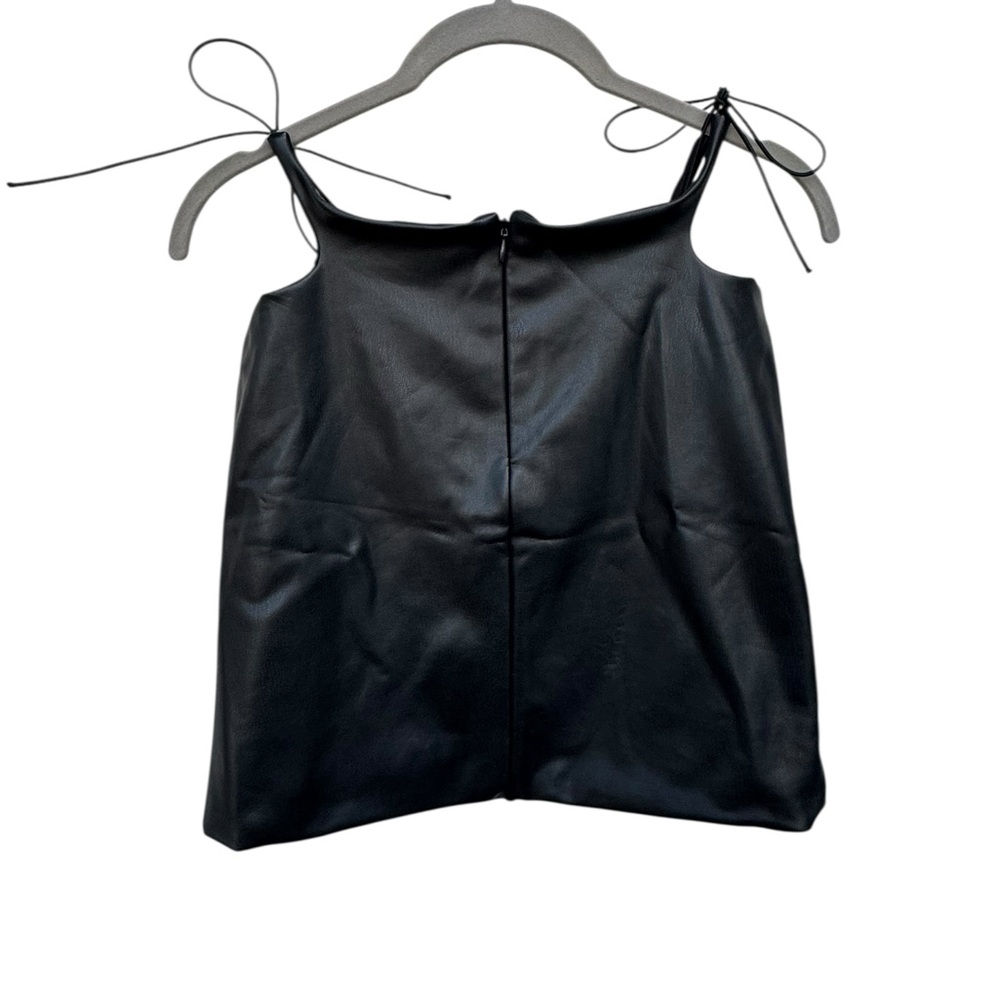 Forever 21 Faux Leather Black Camisole Top size XS - Picture 5 of 6